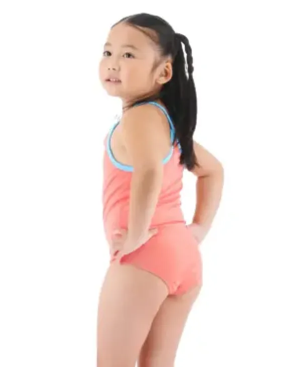 TYR DURAFAST LITE GIRLS' DIAMONDFIT SWIMSUIT - SOLID - 832 CORAL