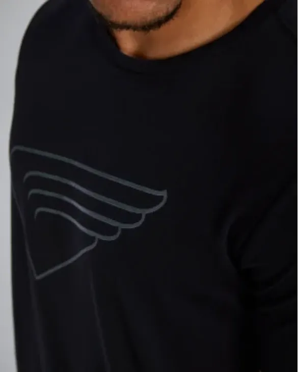 TYR Ultrasoft Men's Lightweight Tech Tee Training - Chevron - 001 Black