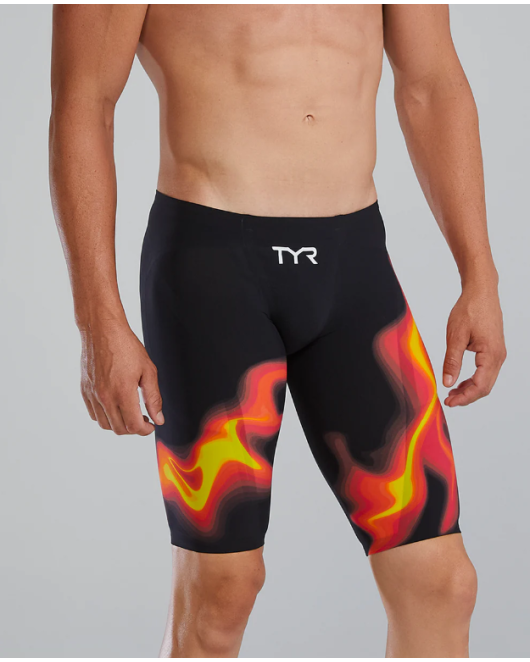 TYR MEN'S VENZO HIGH WAIST JAMMER - INFRARED