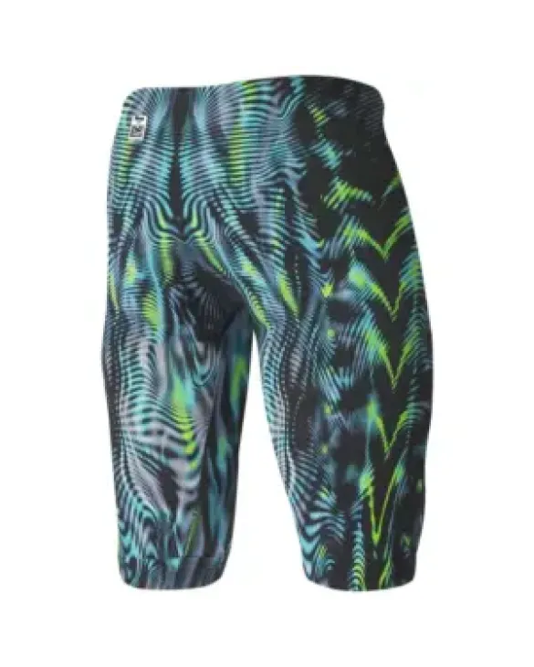 TYR MENS VENZO GENESIS LOW WAIST JAMMER SWIMSUIT - 198 Steel/Green