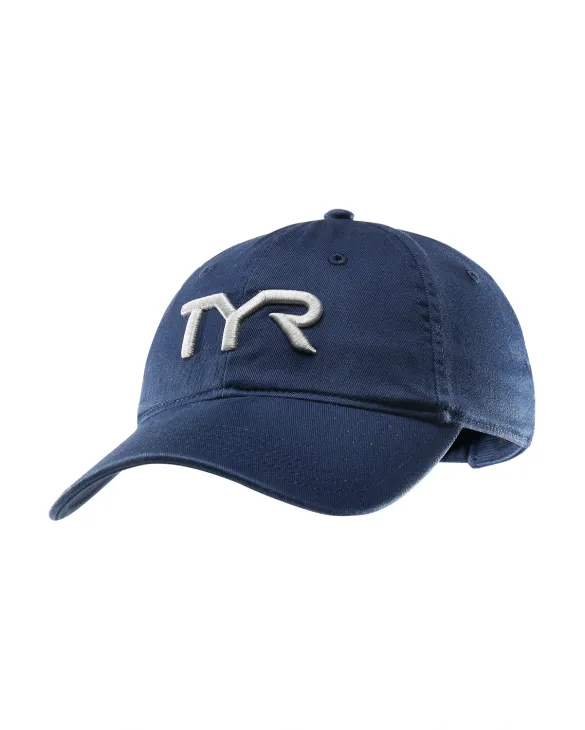 TYR Logo Adjustable Cap - Solid / Camo - 459 Navy/Grey