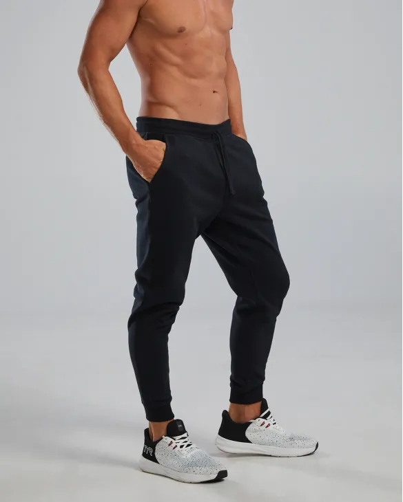 TYR Men's UltraSoft Heavyweight Terry Jogger- Solid - 001 Black