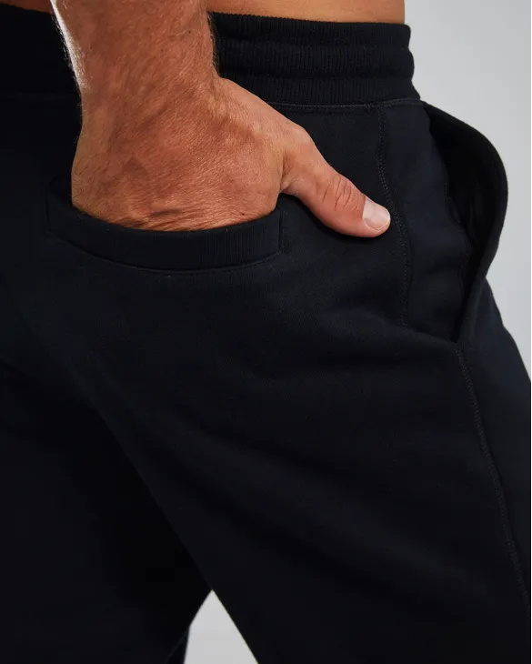 TYR Men's UltraSoft Heavyweight Terry Jogger- Solid - 001 Black
