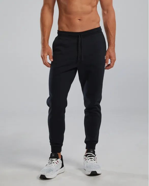 TYR Men's UltraSoft Heavyweight Terry Jogger- Solid - 001 Black