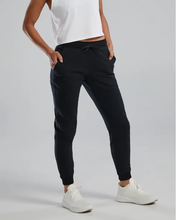 TYR Women's UltraSoft Heavyweight Terry Jogger - Solid - 001 Black