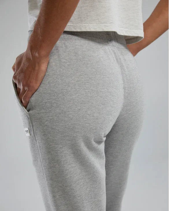 TYR Women's UltraSoft Heavyweight Terry Jogger - Solid - 254 HEATHER GREY