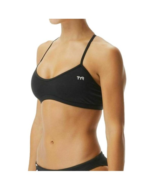 TYR DURAFAST ONE WOMEN'S TRINITY TOP - SOLID - 001 Black