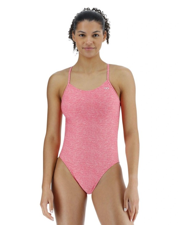TYR DURAFAST ELITE WOMEN'S CUTOUTFIT SWIMSUIT - LAPPED - 670 Pink