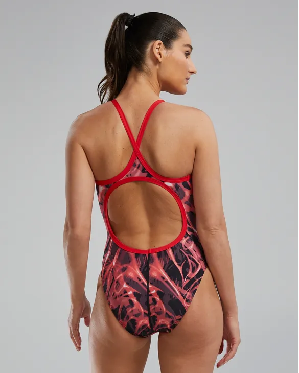 TYR DURAFAST LITE? WOMEN'S DIAMONDFIT SWIMSUIT - ELECTRO - 610 Red
