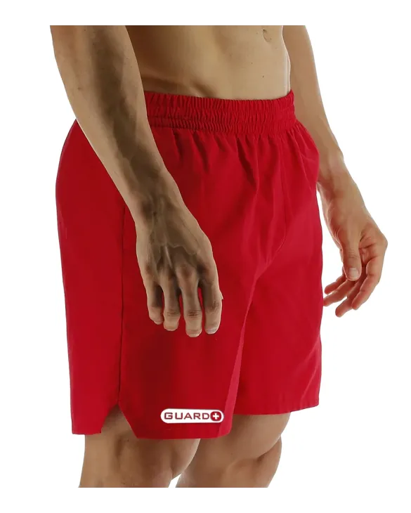 TYR MEN'S GUARD DECK X SWIM SHORT - 610 Red