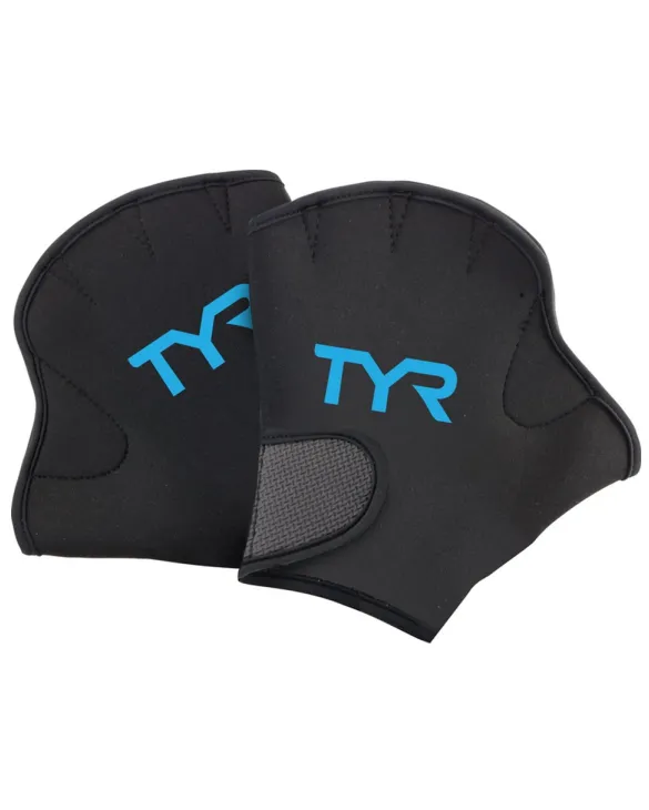 TYR AQUATIC RESIST GLOVE - 011 Blk/Blue