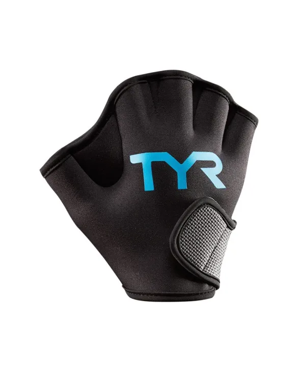 TYR AQUATIC RESIST GLOVE - 011 Blk/Blue