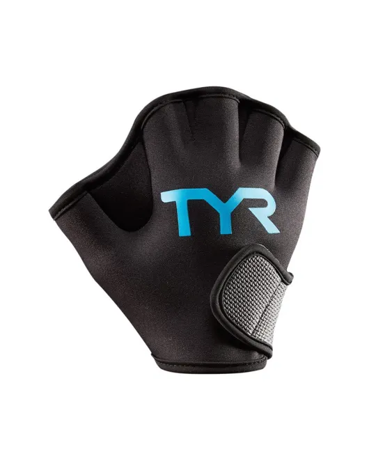 TYR AQUATIC RESIST GLOVE - 011 Blk/Blue