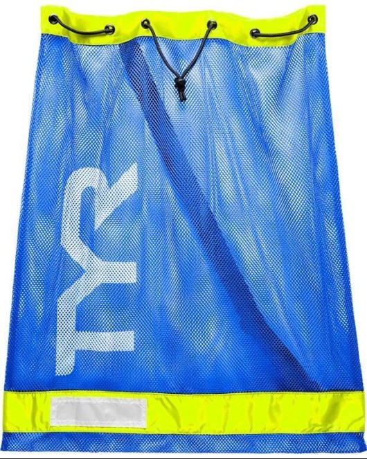 TYR 75L MESH EQUIPMENT BAG - 484 Royal/Ylw