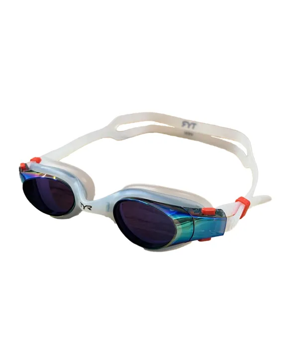 TYR ADULTS VESI MIRRORED GOGGLES - 711 white/gold