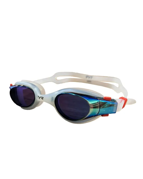 TYR ADULTS VESI MIRRORED GOGGLES - 711 white/gold