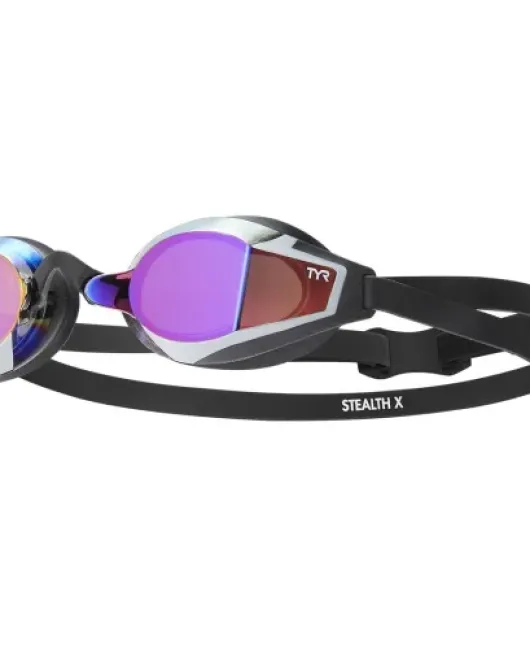 TYR STEALTH-X MIRRORED PERFORMANCE GOGGLES - 526 Clear/Purple/Blue