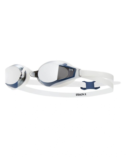 TYR STEALTH-X MIRRORED PERFORMANCE GOGGLES - 658 Silver/White/White