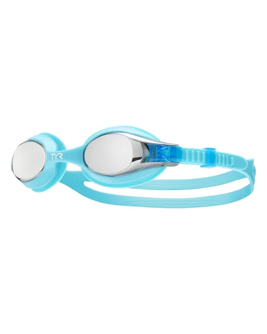 TYR KIDS' SWIMPLE MIRRORED GOGGLES - 046 Silver Blue Black