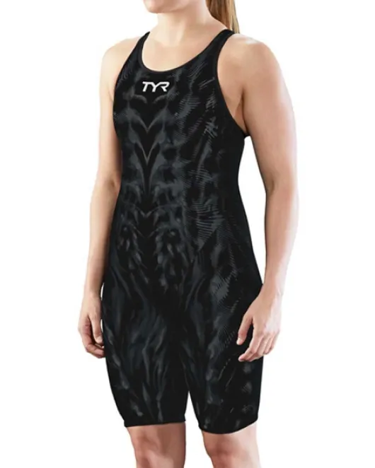 TYR WOMENS VENZO GENESIS CLOSED BACK SWIMSUIT - 003 Onyx