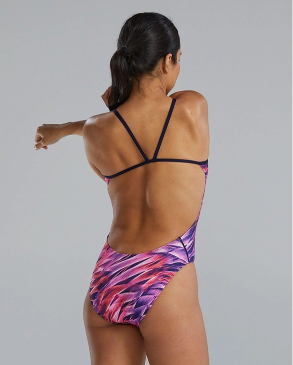 TYR DURAFAST ELITE WOMEN'S CUTOUTFIT SWIMSUIT - FALCON - 696 Pink/Multi