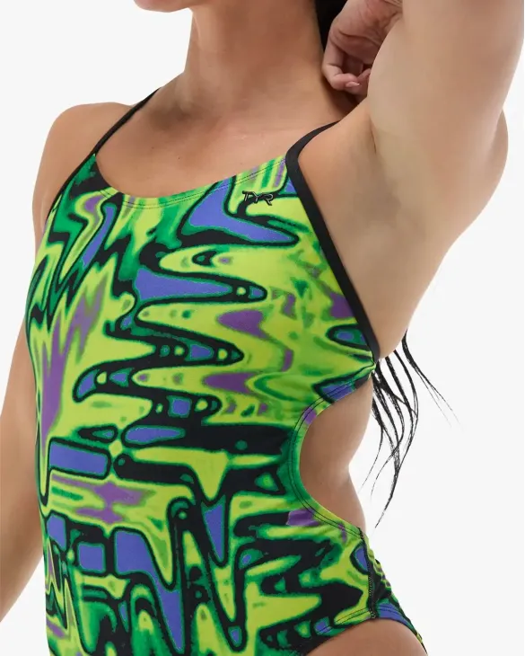 TYR Women's Durafast Elite Cutoutfit Swimsuit - Flux 697