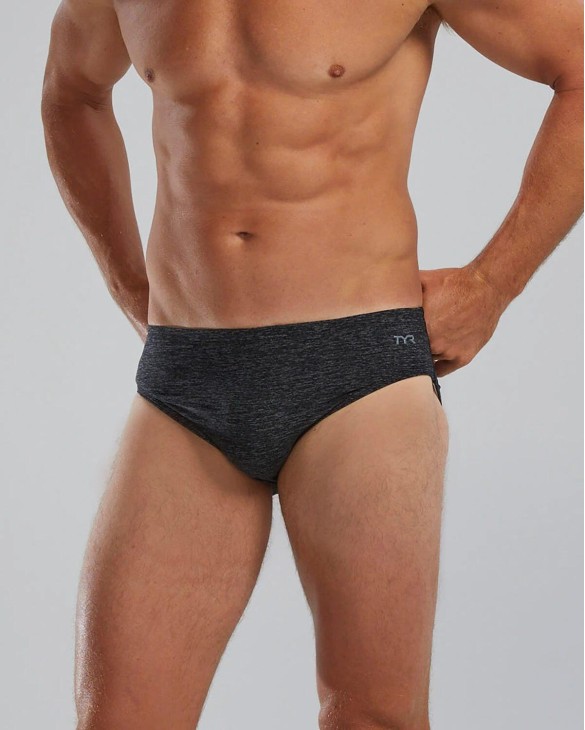 TYR DURAFAST ELITE MEN'S BRIEF SWIMSUIT - LAPPED 001 - 001 Black