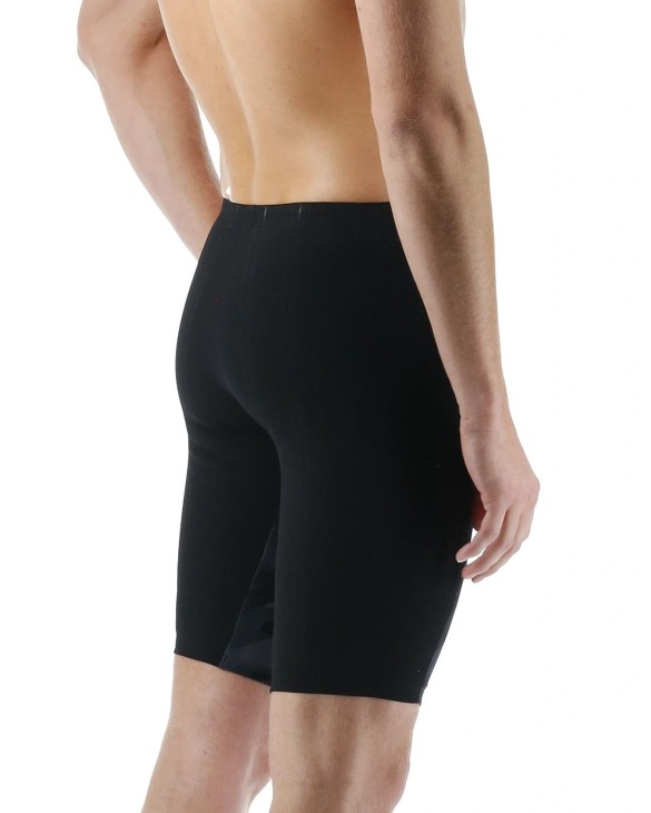 TYR MEN'S SHOCKWAVE HIGH-WAIST JAMMER SWIMSUIT - CAMO - 001 Black