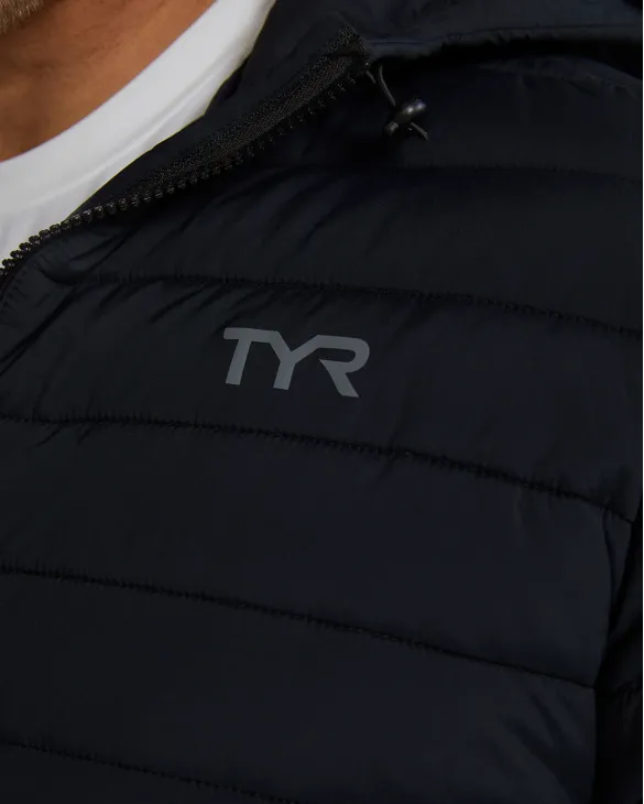 TYR Hydrosphere Men's Mission Puffer Jacket - 001 Black