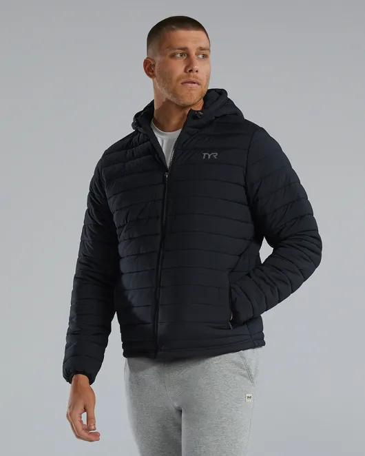 TYR Hydrosphere Men's Mission Puffer Jacket - 001 Black