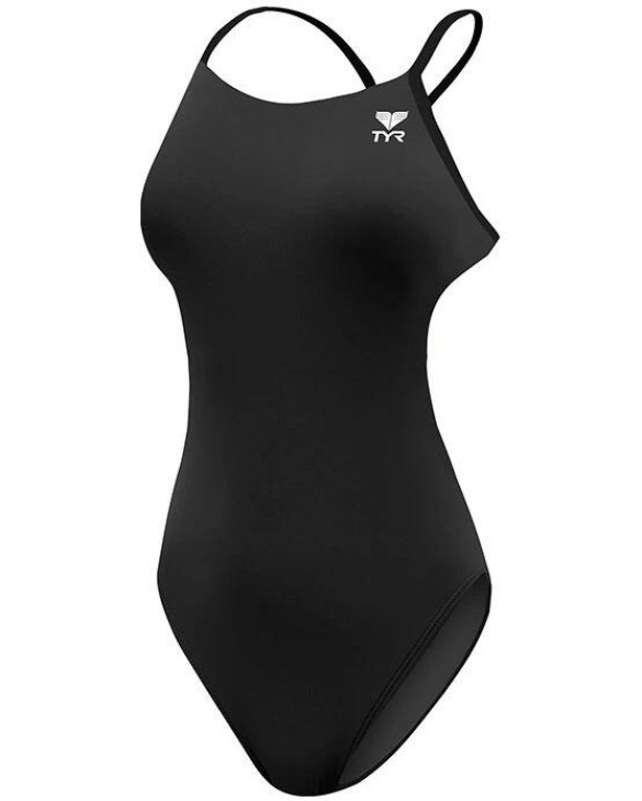 TYR DURAFAST ONE WOMEN'S CUTOUTFIT SWIMSUIT - SOLID - 001 Black