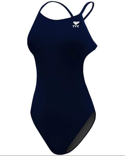 TYR DURAFAST ONE WOMEN'S CUTOUTFIT SWIMSUIT - SOLID - 401 Navy