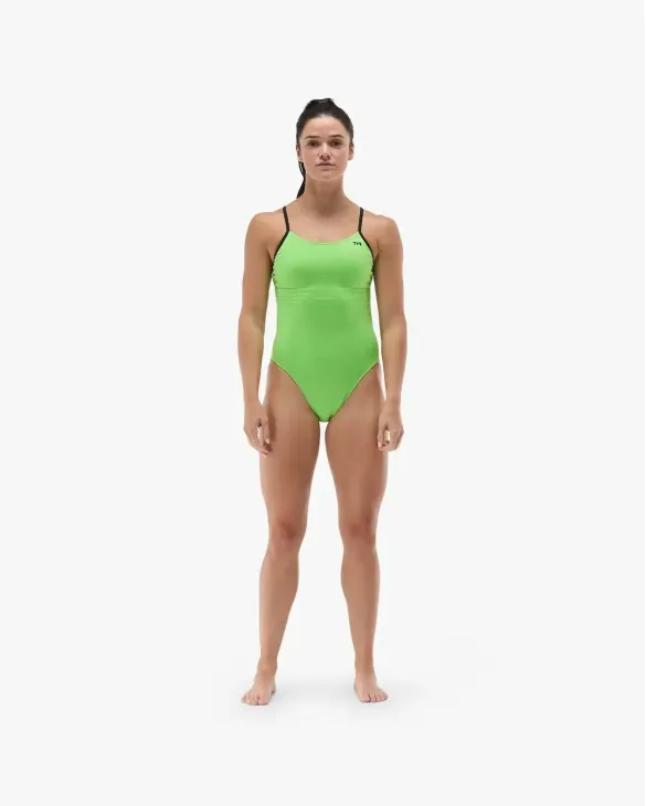 TYR Women's Durafast® Elite CutoutFit Solid - 294 BRT/GREEN