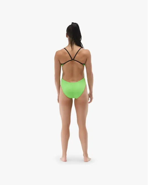 TYR Women's Durafast® Elite CutoutFit Solid - 294 BRT/GREEN