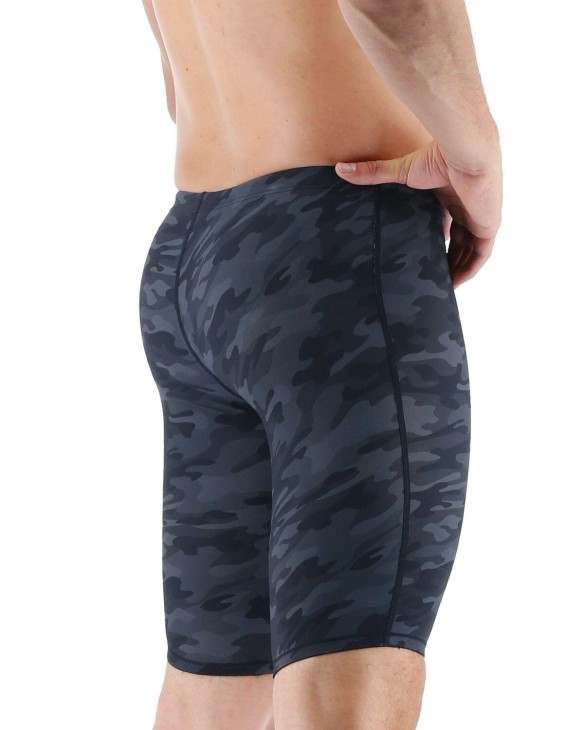 TYR MENS THRESHER CAMO JAMMER SWIMSUIT - NO FINA APPROVED - 001 Black