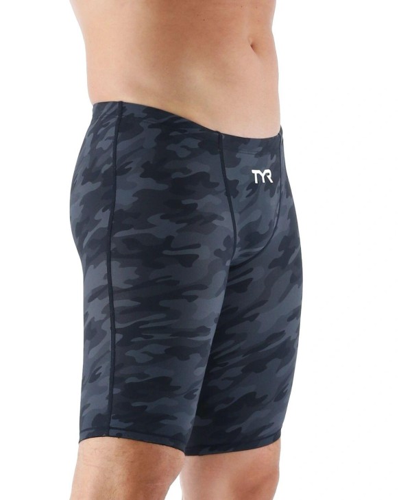 TYR MENS THRESHER CAMO JAMMER SWIMSUIT - NO FINA APPROVED - 001 Black
