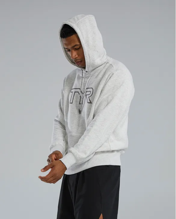 TYR UltraSoft Men's Big Logo Tech Hoodie - 939 Ash Heather