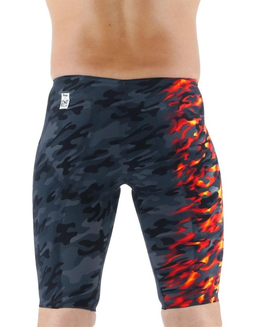 TYR MENS VENZO LOW WAIST JAMMER SWIMSUIT - CAMO FIRE - 937 Fire