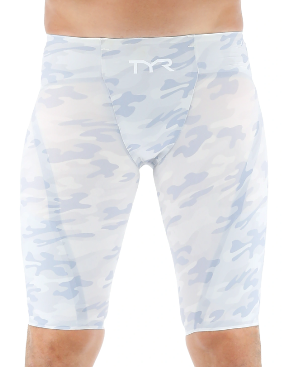 TYR MEN'S VENZO HIGH-WAIST JAMMER SWIMSUIT - CAMO - 100 White