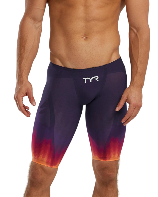 TYR MEN'S VENZO LOW WAIST JAMMER SWIMSUIT - INFLUX - 418 Navy/Multi