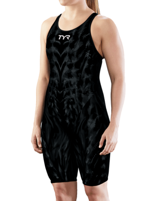 TYR WOMENS VENZO GENESIS OPEN BACK SWIMSUIT - 003 Onyx