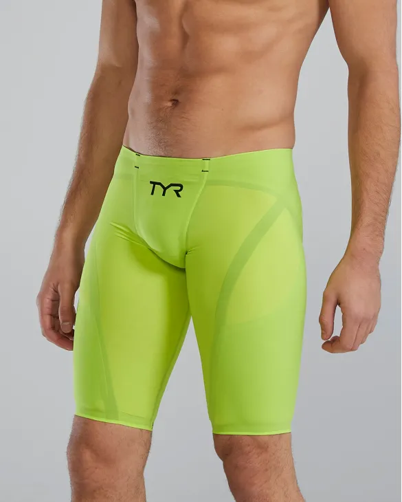 TYR MEN'S VENZO LOW WAIST JAMMER SWIMSUIT - SOLID - 730 Fl. Yellow