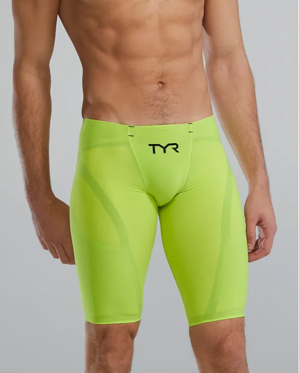 TYR MEN'S VENZO LOW WAIST JAMMER SWIMSUIT - SOLID - 730 Fl. Yellow