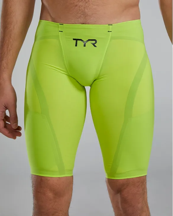 TYR MEN'S VENZO LOW WAIST JAMMER SWIMSUIT - SOLID - 730 Fl. Yellow