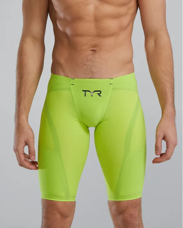 TYR MEN'S VENZO LOW WAIST JAMMER SWIMSUIT - SOLID - 730 Fl. Yellow