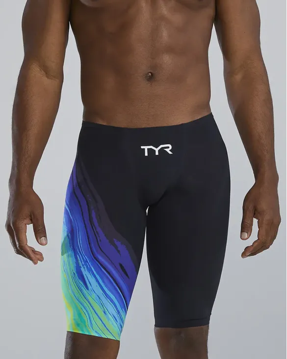 MEN'S LOW WAIST VENZO JAMMER - LIME/NAVY - 334 Lime/Navy