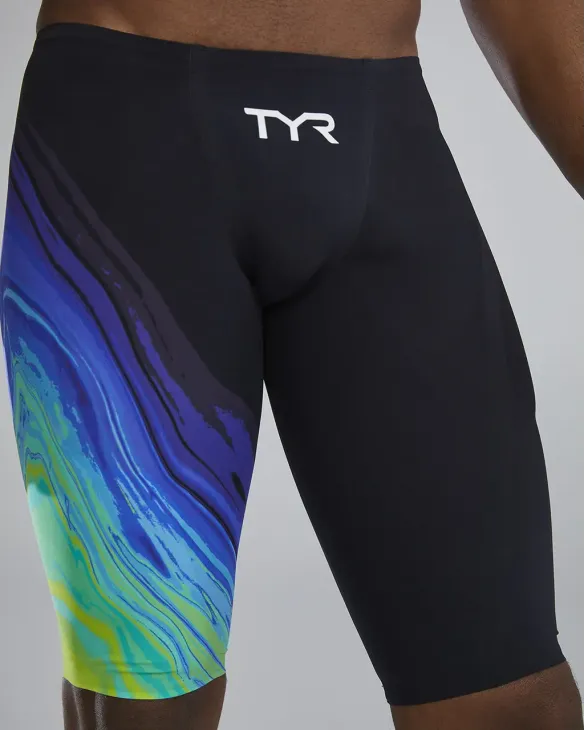 MEN'S LOW WAIST VENZO JAMMER - LIME/NAVY - 334 Lime/Navy