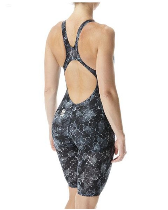 TYR WOMENS AVICTOR SUPERNOVA OPEN BACK SWIMSUIT - 088 Black/Grey