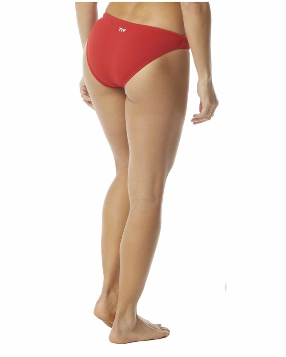 TYR DURAFAST ONE WOMEN'S MINI BIKINI BOTTOM - SOLID - 610 Red