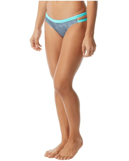 TYR DURAFAST ONE WOMEN'S MINI BIKINI BOTTOM - SANDBLASTED COVE - 192 GREY/TEAL